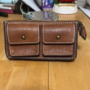 Universal Thread Brown Non Leather Belt Bag with Elegant Stitching